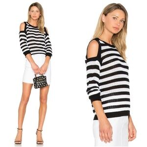 Rag & Bone Tracey Crew Cold Shoulder Sweater Pullover Knit XS